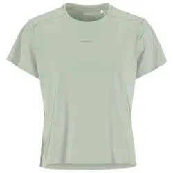 Craft Damen Hypervent Tee grau – Hochleistungs-Laufshirt - Leichtes Unisex-Laufshirt mit hoher Atmungsaktivität für intensive Trainingseinheiten. Optimaler Feuchtigkeitstransport und sportlicher Schnitt bieten Bewegungsfreiheit bei warmen Temperaturen.