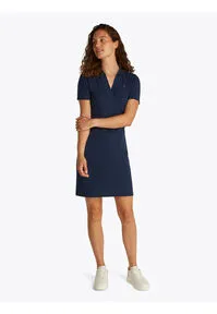 Damen Polokleid 1985 COLLECTION Slim Fit L in blau von Tommy Hilfiger