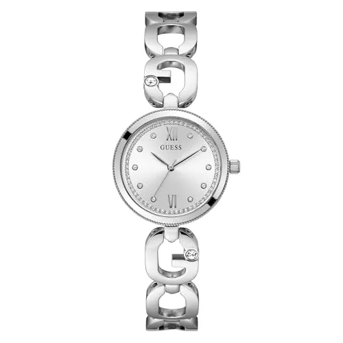 GUESS Watch GW0759L1 - Elegante Damenarmbanduhr aus Edelstahl mit 5 bar Wasserdichtigkeit, perfektioniert jedes Outfit und kommt in einer stilvollen Geschenkbox.