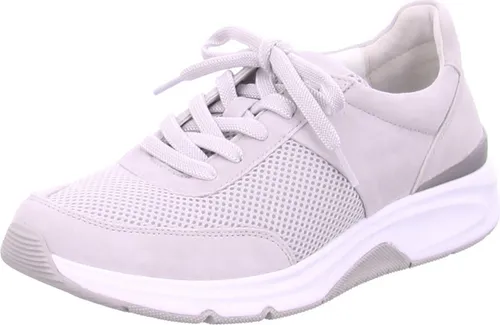 Gabor Damen Low-Top Sneaker - Leicht und Bequem - Damen-Sneaker mit Wechselfußbett und flachem Absatz für optimalen Tragekomfort. Ideal für Freizeit und Alltag, in stylish Light Grey.
