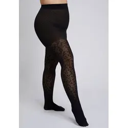 Camano Feinstrumpfhose fine curvy 50 DEN Curvy-Tights, Leo-Muster