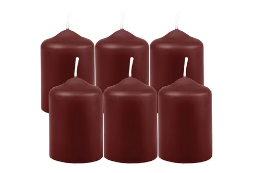 HS Candle Stumpenkerze aus Wachs (Sparset, 6-tlg., Dekolicht), Ø4cm x 6cm Teelichtgröße, Kerze als Stimmungslicht