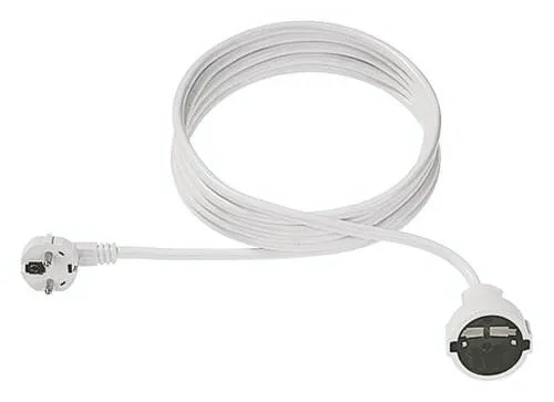 Bachmann 341.287 Strom Verlängerungskabel 16A Weiß 4.00m H05VV-F 3G 1,5mm²