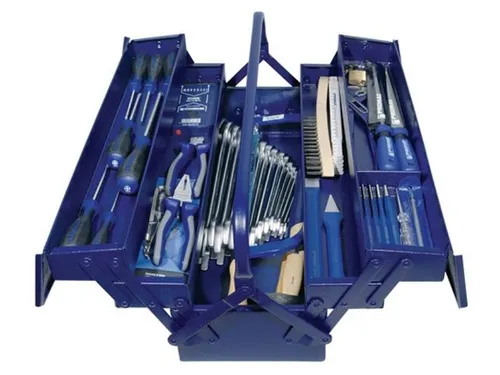 Werkzeugsortiment 60-tlg. im Stahlblechkasten