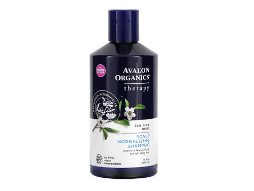 Avalon Organics, Scalp Normalizing Shampoo, Therapy, Teebaumminze, 414 ml