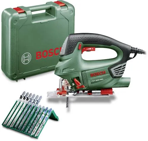 Bosch Home and Garden PST 900 PEL Stichsäge 620W inkl. Koffer - Stichsäge für präzise Schnitte, leistungsstarker 620W Motor und inklusive praktischer Transportkoffer für einfache Aufbewahrung.