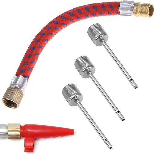 Set Luftpumpenadapter Adapter Ballpumpe Nadel Luftpumpe Ball Ventil Pumpe 5tlg