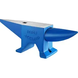 SucceBuy Pro Hornamboss, 88,2 Pfund, 40 kg Stahl, 600 mm Länge, tragbarer robuster Schmiedeamboss aus Gusseisen, stabiles Werkbank-Schmiedeamboss-...