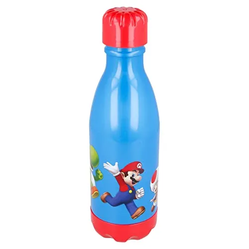 Stor Bpa frei wiederverwendbare Kunststoff Kinder Wasserflasche - 560 Ml | Super Mario