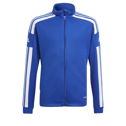 adidas Jungen Sq21 Trainingsjacke, Royblu/White, Größe 164 - Sportjacke für Kinder, hergestellt aus 100% recyceltem Polyester, mit schnelltrocknender Aeroready-Technologie und ideal für umweltbewusste Sportler.