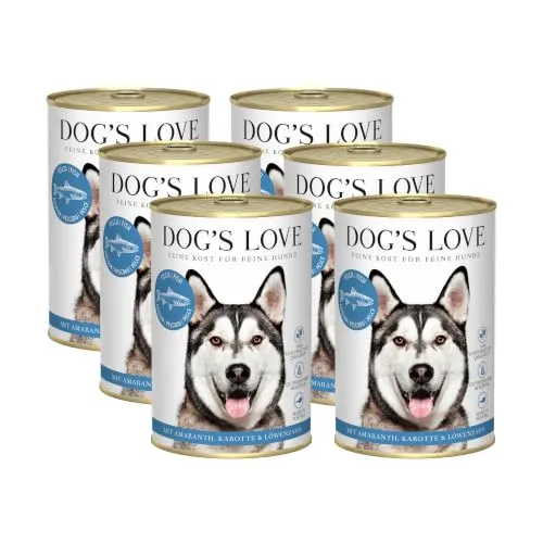 DOG'S LOVE Classic Fisch, 6er-Pack (6 x 400g)