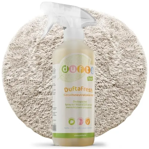 DuftaFresh 500ml Enzymreiniger & Geruchsneutralisierer Spray – Hochwirksam gegen hartnäckige Gerüche – Entfernt Rauchgeruch, Schweißgeruch, Essensgerüche & mehr, Biologisch abbaubar & umweltfreundlich