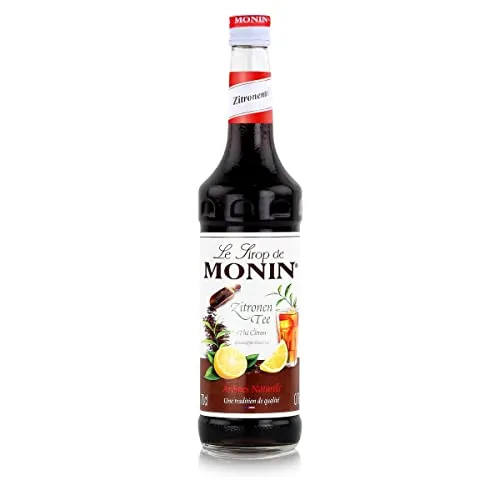 Monin Sirup Konzentrat Zitronen Tee (1 x 0,7l) - Vielseitiges Getränkekonzentrat - Vegan - natürlich - für Eistee - Cocktails und mehr