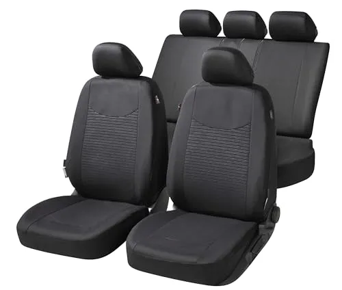 WALSER Sitzschonbezug ZIPP IT Premium für VW, MERCEDES-BENZ, AUDI - Autositzbezüge aus 100% Polyester, TÜV-geprüft und universell einsetzbar - idealer Schutz für Ihre Sitze mit einfachem Einbau und Hakenbefestigung.
