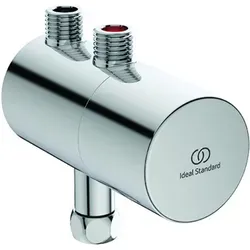 Ideal Standard CeraPlus Sicherheitsthermostatventil verchromt A5776AA - Sonstige Badausstattung mit thermostatischem Verbrühschutz für maximale Sicherheit und thermische Desinfektion ohne Demontage. Ideal für Kranken- und Pflegebereiche.