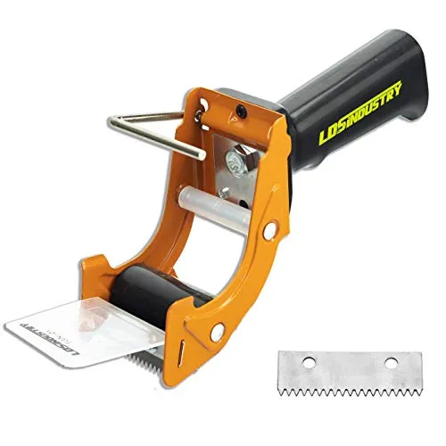 LDS Industry Paketklebeband Klebebandabroller Paketbandabroller Packband Paketband Papierklebeband Abroller Handabroller Kleberoller Packetbandroller Klebebandspender mit extra Klinge von