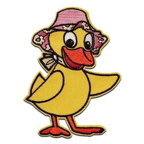 Mono-Quick Sandmännchen Schnatterinchen - Aufnäher, Bügelbild, Aufbügler, Applikationen, Patches, Flicken, zum aufbügeln, Größe: 9 x 6,8 cm