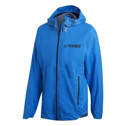adidas Regenjacke Zupahike TERREX 2.5 Layer RAIN.RDY (wasserdicht, atmungsaktiv) blau Herren, Größe: M