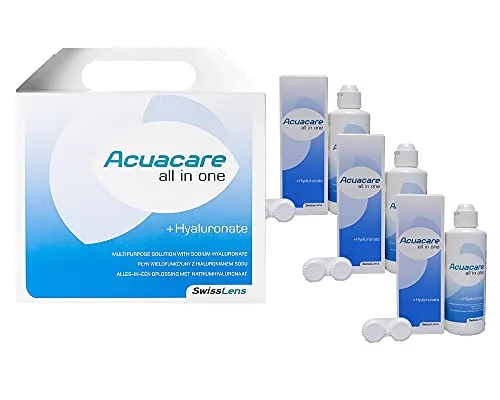 Acuacare All in one 3 x 360 ml + 3 lens cases
