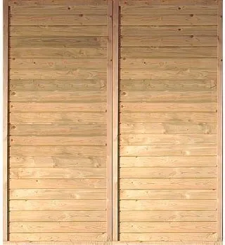 Carport-Seitenwand KARIBU, beige - 180cm x 200cm - Carports, hochwertige Seitenwand aus kesseldruckimprägniertem Holzwerkstoff für optimale Stabilität und Schutz, passend für Carport »Eco 2« und »Eco 3«.