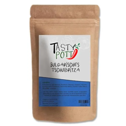 Tasty Pott Bulgarisches Tschubritza | Gewürze | Gewürzmischung | Bulgarische Küche | Mit Bohnenkraut | Geschmacksintensiv | Kräuter | 30g Beutel