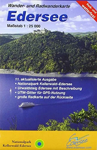 Edersee: Rad- und Wanderkarte