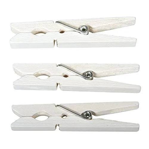 Wäscheklammern Weiß von Rayher