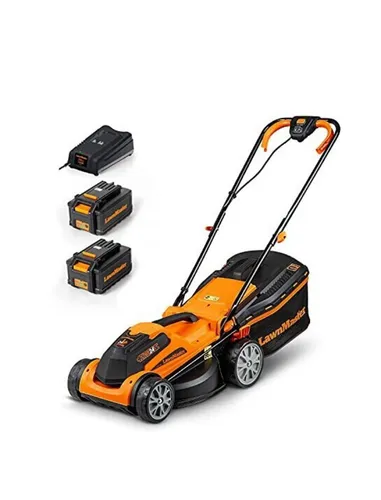 LawnMaster CLMF2434G Akku-Rasenmäher 34cm von Lawnmaster