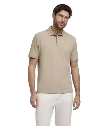 FALKE Herren Polohemd Basic Apparel Ultralight M Pl Baumwolle Funktionsmaterial weich hautfreundlich bequem sehr leicht 1 Stück, Beige Clay 4067, XL