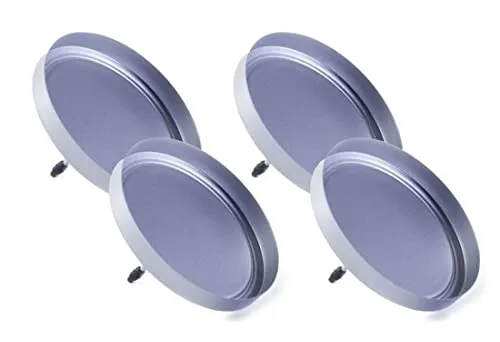 CBK-MS Kerzenhalter 4 Stück silber ohne Dorn für LED Kerzen bis Ø 7 cm Kerzenpick für Kränze Gestecke Adventskranz Weihnachtsdeko