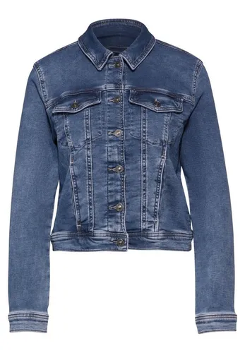 STREET ONE Damen A212250 Jacke im Jeans-Look - Funktionsjacke im modischen Jeans-Look, aus Baumwollmix mit Stretch für optimalen Tragekomfort und lässigen Style.