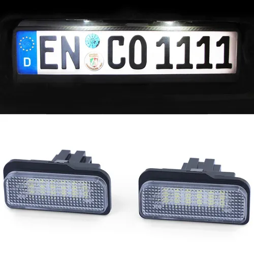 LED Kennzeichenbeleuchtung weiß 6000K für Mercedes C219 R171 W211 W203