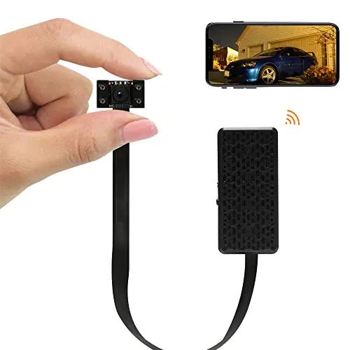 Mini Kamera WLAN, 2600mAh Akku, 4K Ultra HD Kleine Überwachungskamera Innen mit APP, WiFi Überwachung IP Kamera live Handy, mit Bewegungsmelder, Nachtsicht, Akku, Alarmzone, MW5 Pro