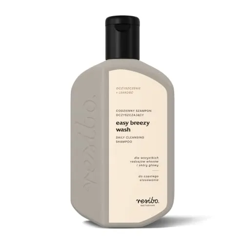 resibo. Easy Breezy Wash Tägliches Reinigungsshampoo - Natürliche Haarpflegelösung | Kokosnuss-Arganöl | Sulfat- & Parabenfrei | Alle Haartypen | Weichheit & Glanz | Gesundes Haarwachstum | 250 ml