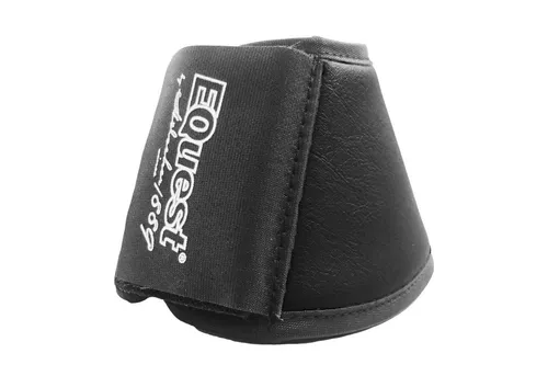 EQuest Hufglocken Waschleder 2er Set, Schwarz, Größe S - Premium Hufglocken für optimalen Schutz, aus 100% Neopren-Nylon-Verbund, ideal für Ponys und kleine Pferde.