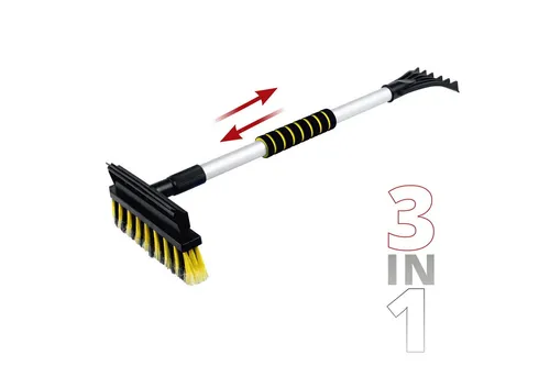 Walser Eiskratzer Auto 3in1, ausziehbar mit Besen - Eiskratzer für Autos, 3in1 Funktion mit Teleskopstange (60-90 cm) für effizientes Entfernen von Schnee und Eis, kratzfrei und handlich für den Winter.