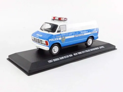 Greenlight Collectibles 1:43 1987 Dodge Ram B250 Van - New York City Police Dept