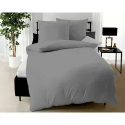 Kaeppel Bettwäsche Uni, Mako-Satin, 2-teilig in Schwarz von Kaeppel