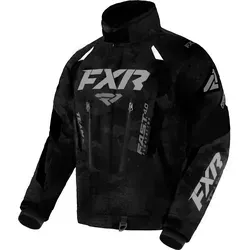 FXR Team FX 2-in-1 Snowmobil Jacke 2023, schwarz-grau, Größe XL - Robuste 2-in-1 Jacke mit hydrophobem Außenmaterial und schnelltrocknendem Innenfutter. Ideal für kalte Tage beim Snowmobilfahren – vielseitig und funktional.