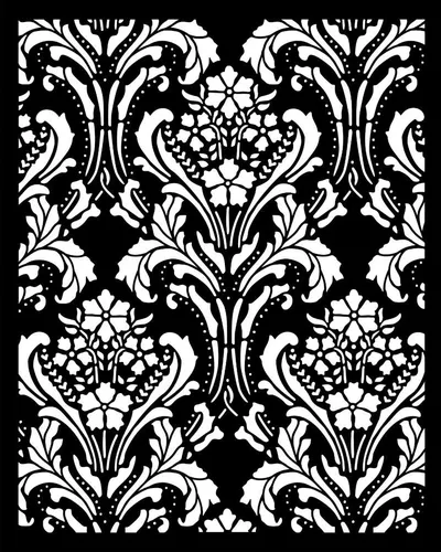 Stamperia Schablone Barock Tapisserie 20x25 cm für kreative Bastelprojekte