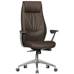 AMSTYLE Chefsessel SPM1.146 - Eleganter Bürostuhl aus Echtleder - Bürostuhl mit Echtlederbezug, belastbar bis 120 kg. Ergonomische Rückenlehne und integrierte Kopfstütze für optimalen Komfort bei bis zu 8 Stunden Nutzung.