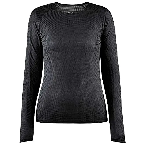 CRAFT Damen Unterwäsche PRO DRY NANOWEIGHT LS W - Unterhemden: Sehr leichtes, kühlendes Mesh-Shirt mit exzellentem Temperaturmanagement für intensive Aktivitäten. Ideal für Sportlerinnen!
