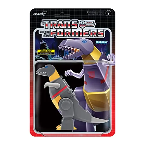 Super7 Transformers Grimlock Dino 9,5 cm Reaktionsfigur