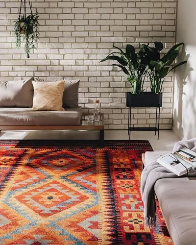 benuta Nest In- & Outdoor Teppich Artis - Multicolor 60x100 cm - Teppich für Innen- und Außenbereiche, strapazierfähig und pflegeleicht, ideal für Balkon, Terrasse und Wohnzimmer – bringt sommerliche Vibes in dein Zuhause!