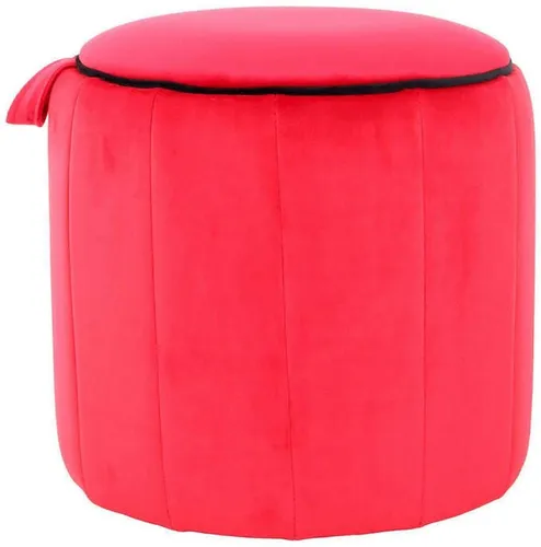 Kayoom Hocker Rot, Textil, rund