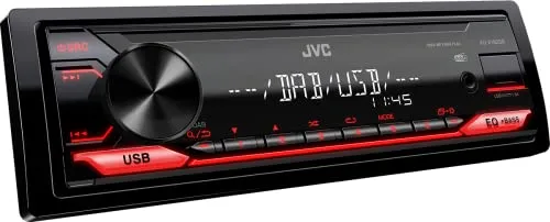 JVC KD-X182DB - 1 DIN Autoradio, 200 W Leistung, 4 Kanäle, klarer Klang von 20