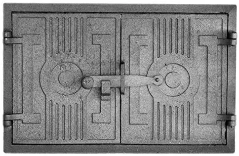 Home&Wood Backofentür 42x27cm aus Gusseisen - Haushaltsgroßgeräte - Hochwertige Gusseisentür für Steinöfen, gefertigt in der EU, ideal für authentisches Pizza-Backen.