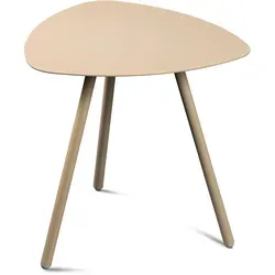 Xora Beistelltisch Creme 50x50 cm - Modern & Praktisch - Couchtisch aus pulverbeschichtetem Eisen in Creme, ideal für kleine Räume mit einfachem Aufbau und stylischem Design.