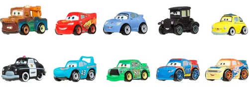 Mattel Disney Pixar Cars Toy Vehicles 10-Pack, Set of 10 Mini Racers (US IMPORT)