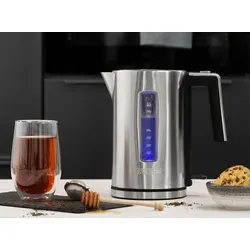 Princess Wasserkocher Quick Boil - 3000 W, silber - Wasserkocher mit 1,7 Liter Fassungsvermögen und schneller Kochzeit dank 3000 W Leistung – ideal für schnelle Teezubereitungen.